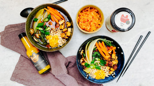 Ramen mit Lemon Sriracha & Kimchi